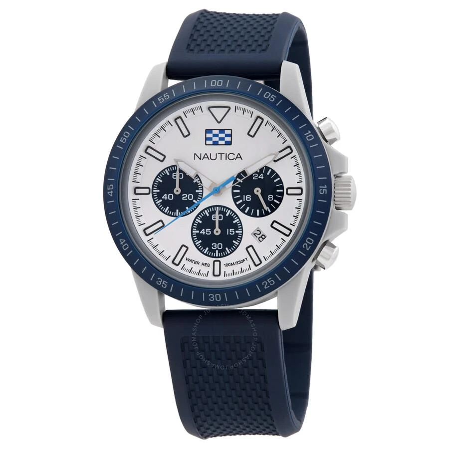 Nautica One Chronograph Quartz White Dial Men's Watch NAPNOF3S1 1