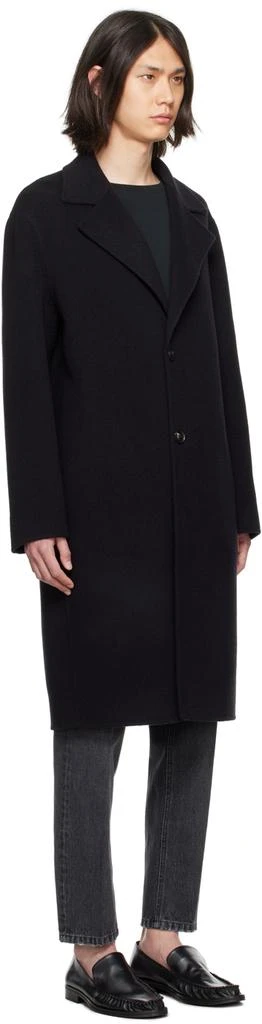 Lardini Black Single-Breasted Coat 2