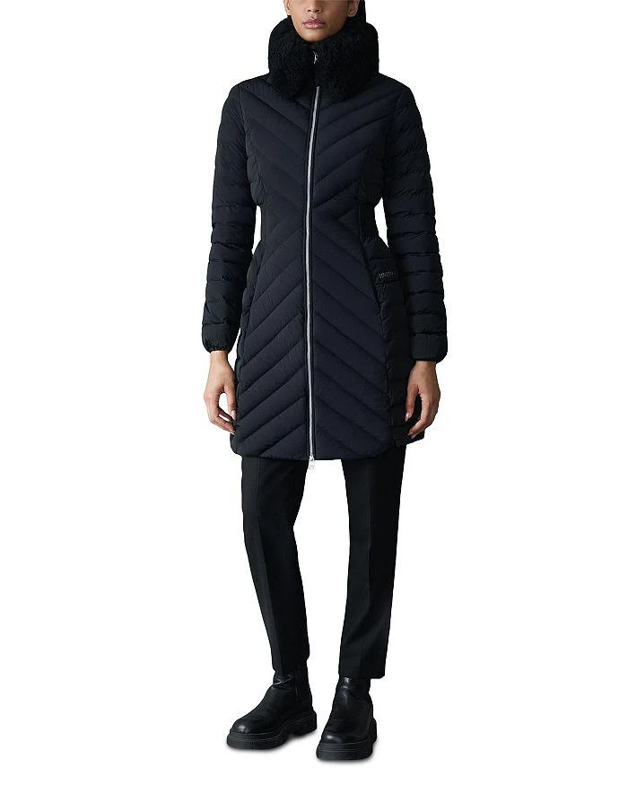 Mackage Lyris Shearling Collar Puffer Down Coat
