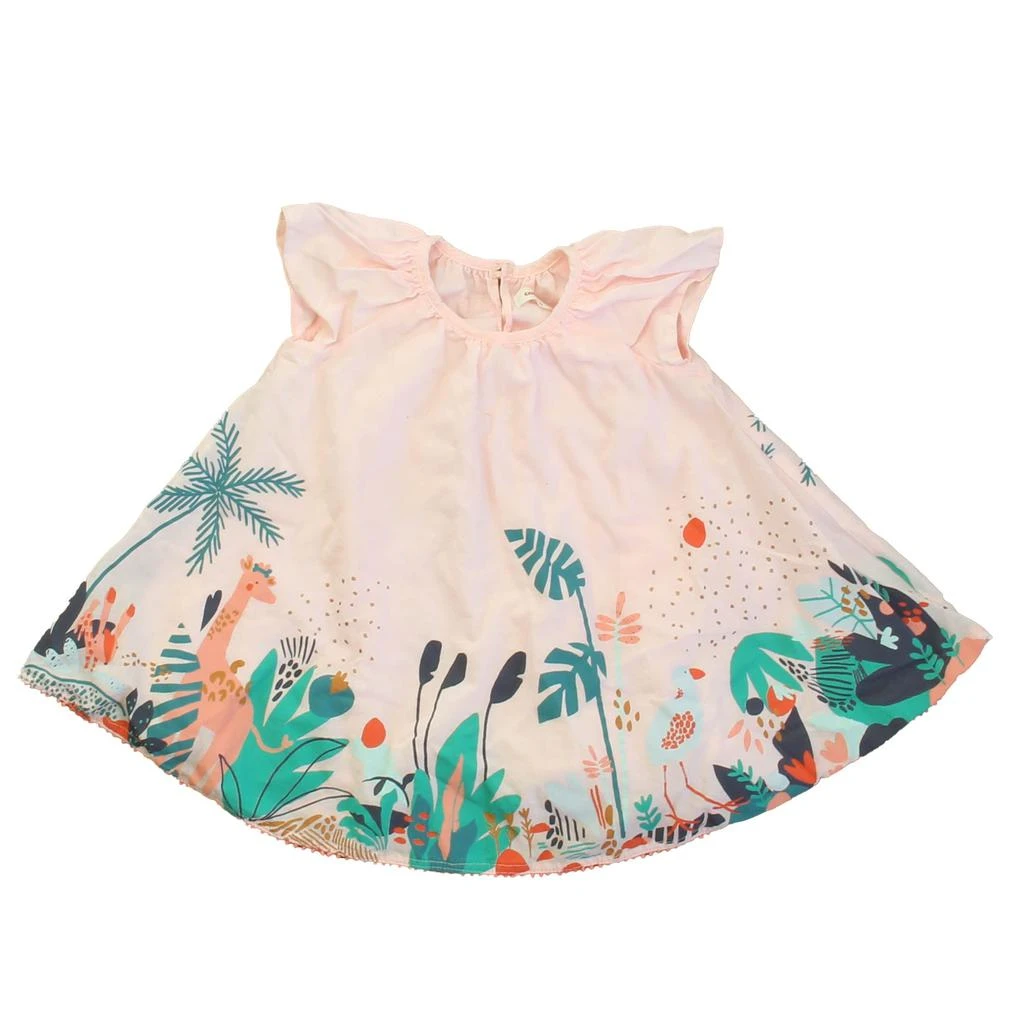 Catimini Girls Pink Jungle Dress 1