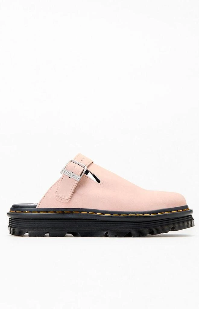 Dr. Martens Zebzag Suede Slingback Platform Mules 1