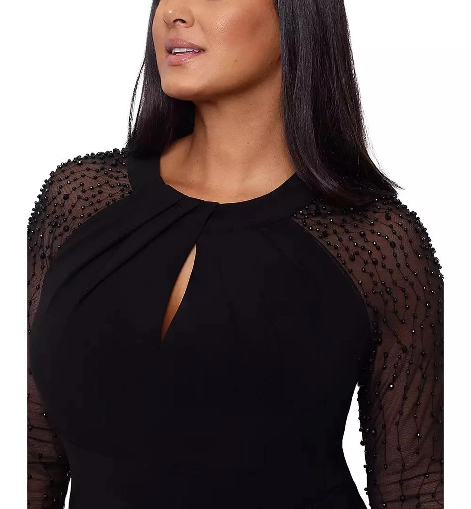 Betsy 
Adam Betsy 
Adam Plus Size Embellished-Sleeve Bodycon Dress 6