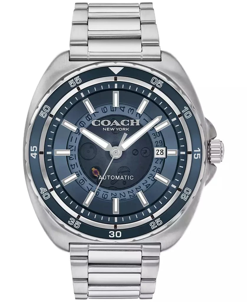 Shop Men's Charter Automatic Silver Stainless Steel Watch