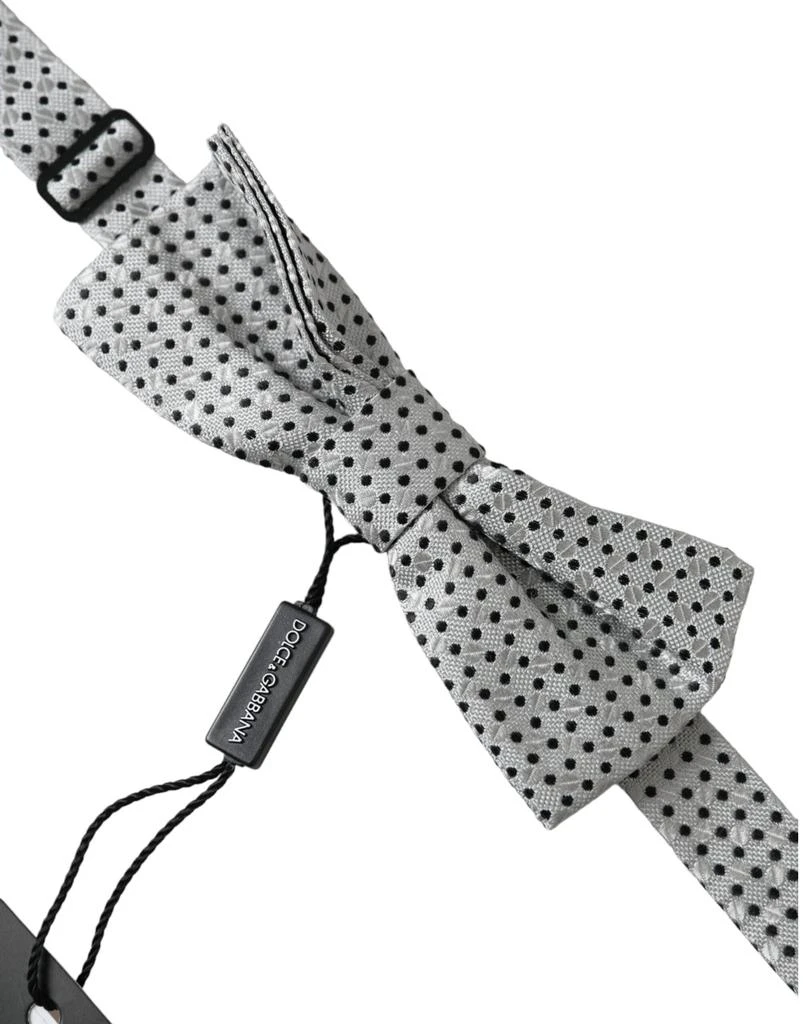 Dolce & Gabbana Silk Polka Dot Adjustable Neck Men Papillon Bow Men's Tie 2