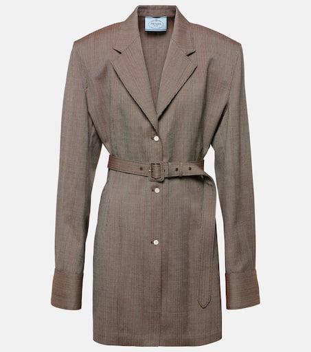 【プラダ・PRADA】Single-breasted pinstripe wool jacket Prada Pinstripe wool jacket 42 - Jackets - Free Shipping