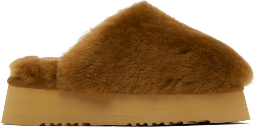 Mou SSENSE Exclusive Tan Slippers