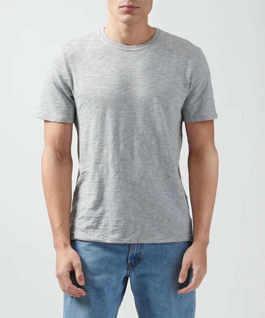 ATM Slub Jersey Crew Neck Tee In Heather Grey 1