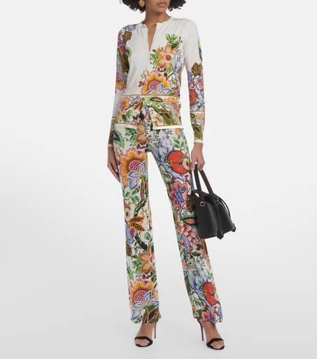 ETRO Floral silk-blend top 2