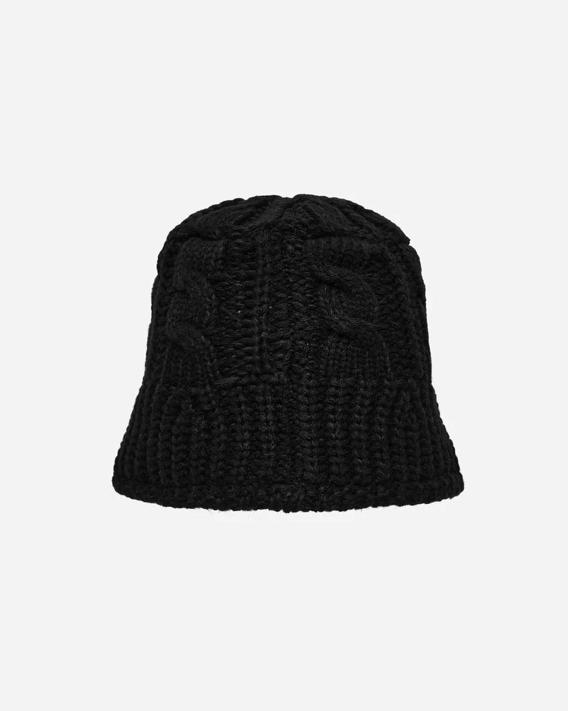 STUSSY Cable Knit Bucket Hat Black 4