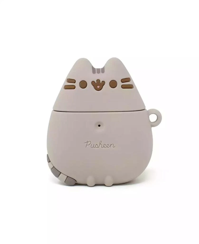 Pusheen iFace x The Cat Cute Compatible with Apple AirPods 1 and 2 Generation - Silicone Figure Protective Case With Carabiner Clip Wireless Charging 1