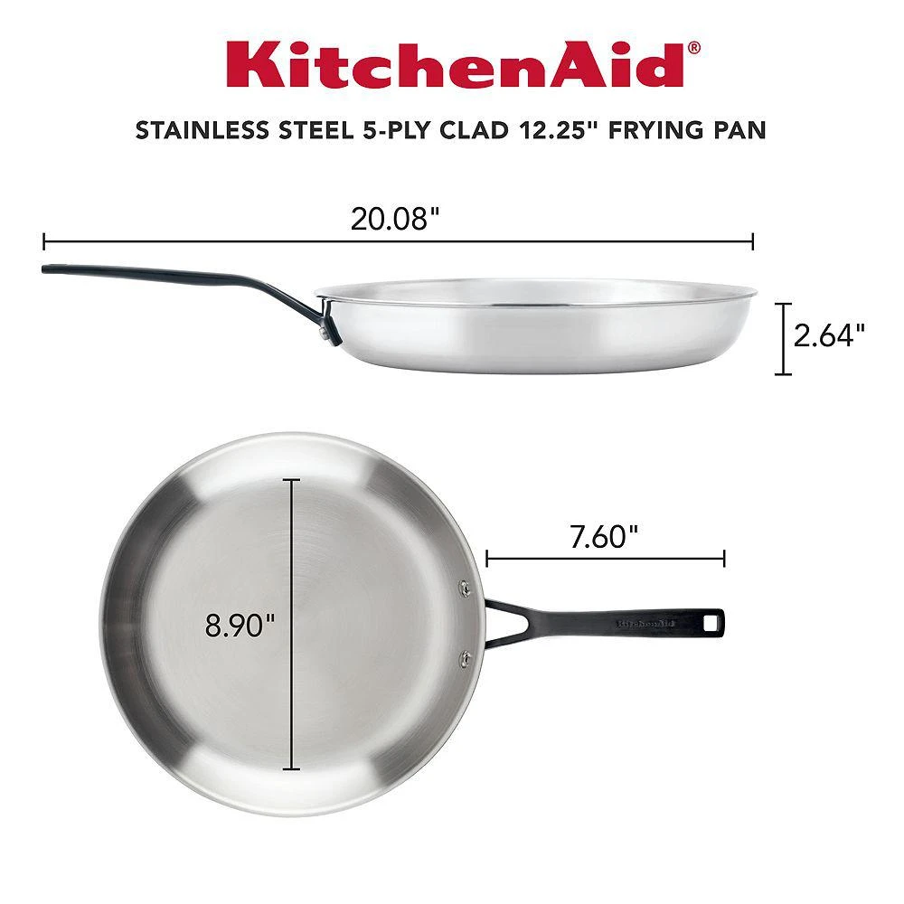 KitchenAid 12.25" Open Frying Pan 4
