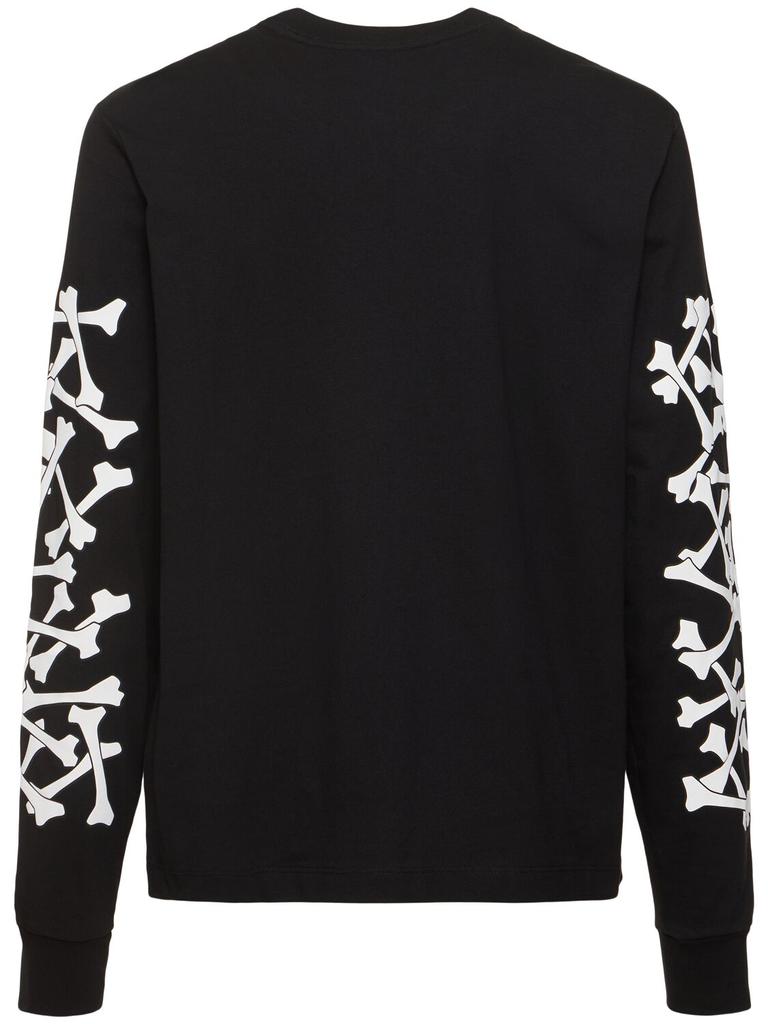 AMIRI BONES STACKED LONG SLEEVE TEE
