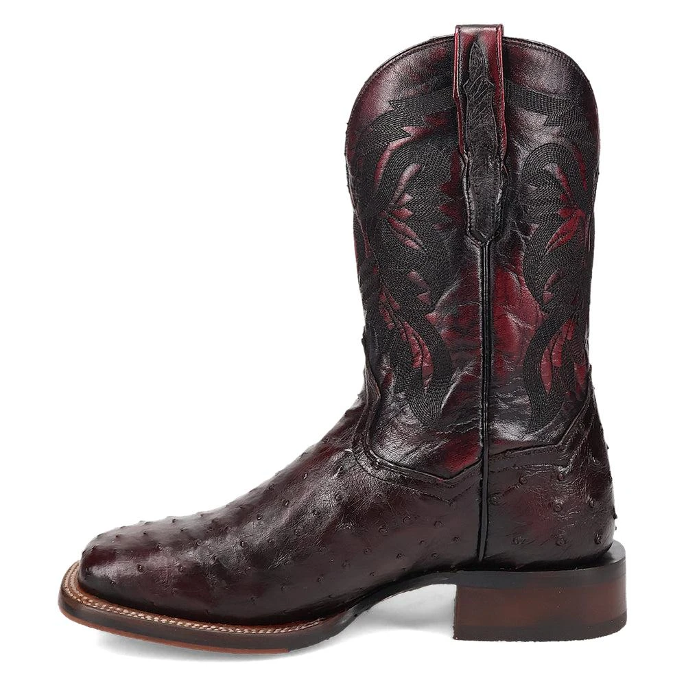 Dan Post Boots Alamosa Ostrich Square Toe Cowboy Boots 3