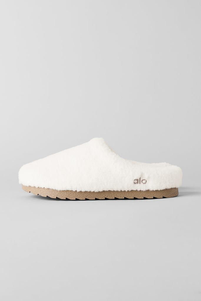 alo YOGA Recovery Slipper スリッパ Recovery Slipper - Saddle/Ivory | ALO
