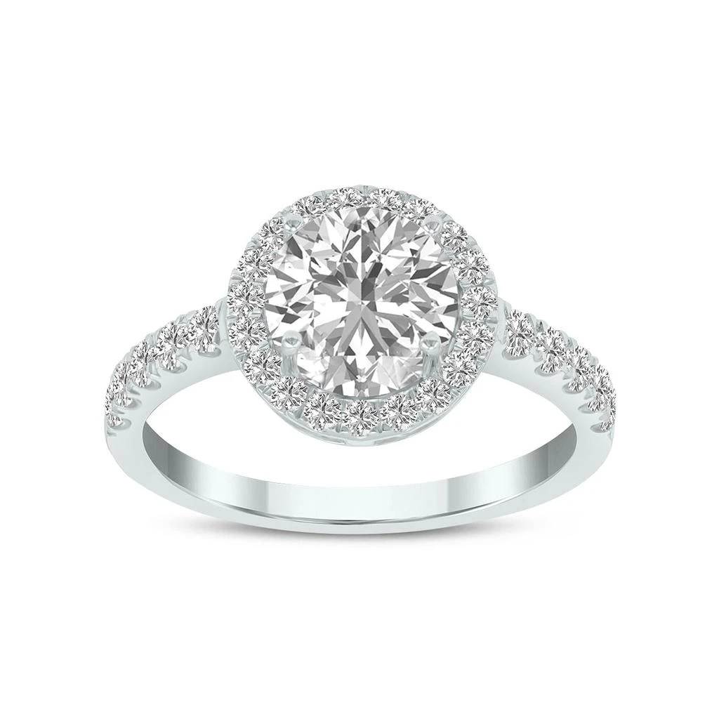 SSELECTS 2 Carat Tw Round Lab Grown Diamond Engagement Ring In 14K White Gold 1
