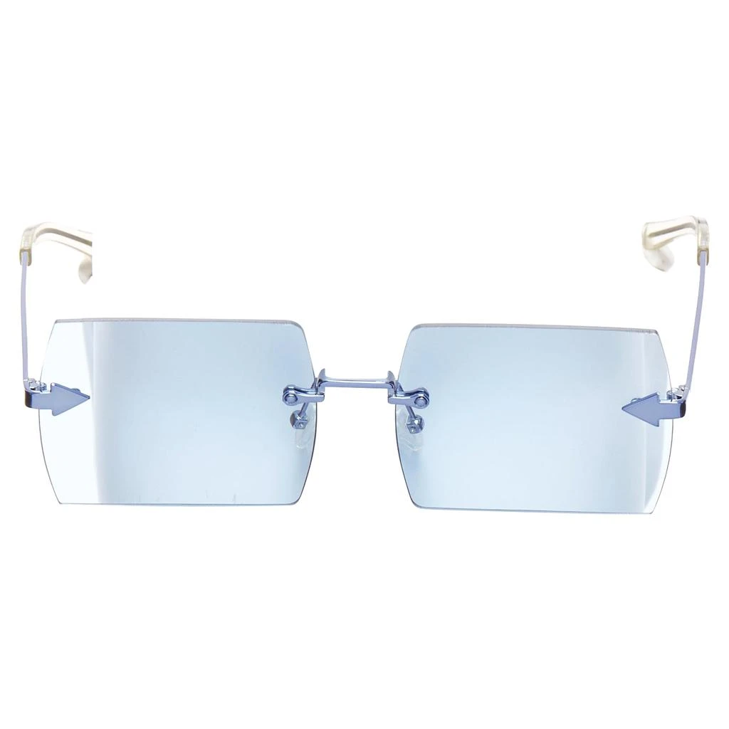 KAREN WALKER The Bird Arrow Side Handmade Tint Square Sunglasses 1