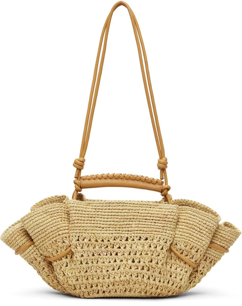 Hereu Beige 
Tan Arta Mini Raffia Bag