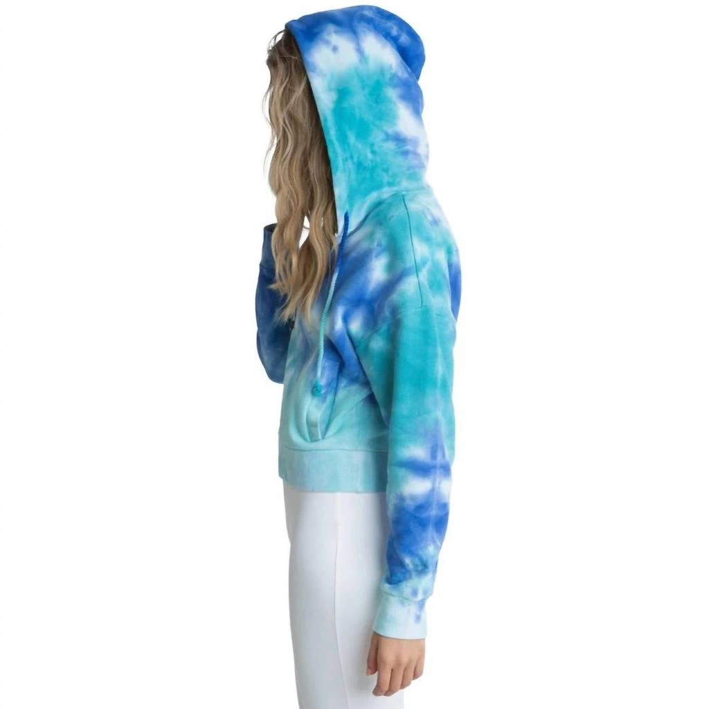 525 America Tie Dye Zip Hoodie In Baja Blue Multi 4