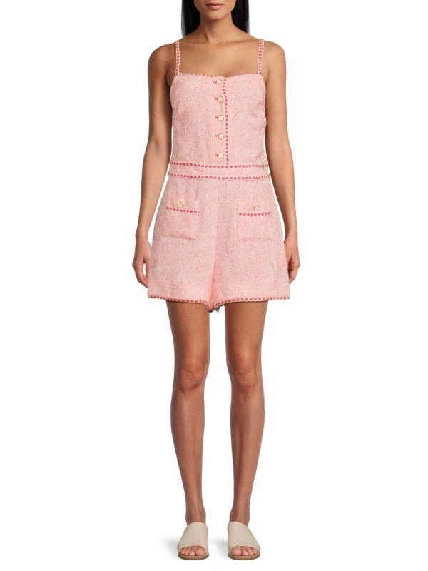 SIMKHAI Ginny Square Neck Romper 1