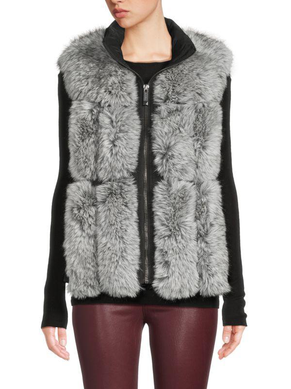 BELLE FARE Faux Fur Puffer Vest