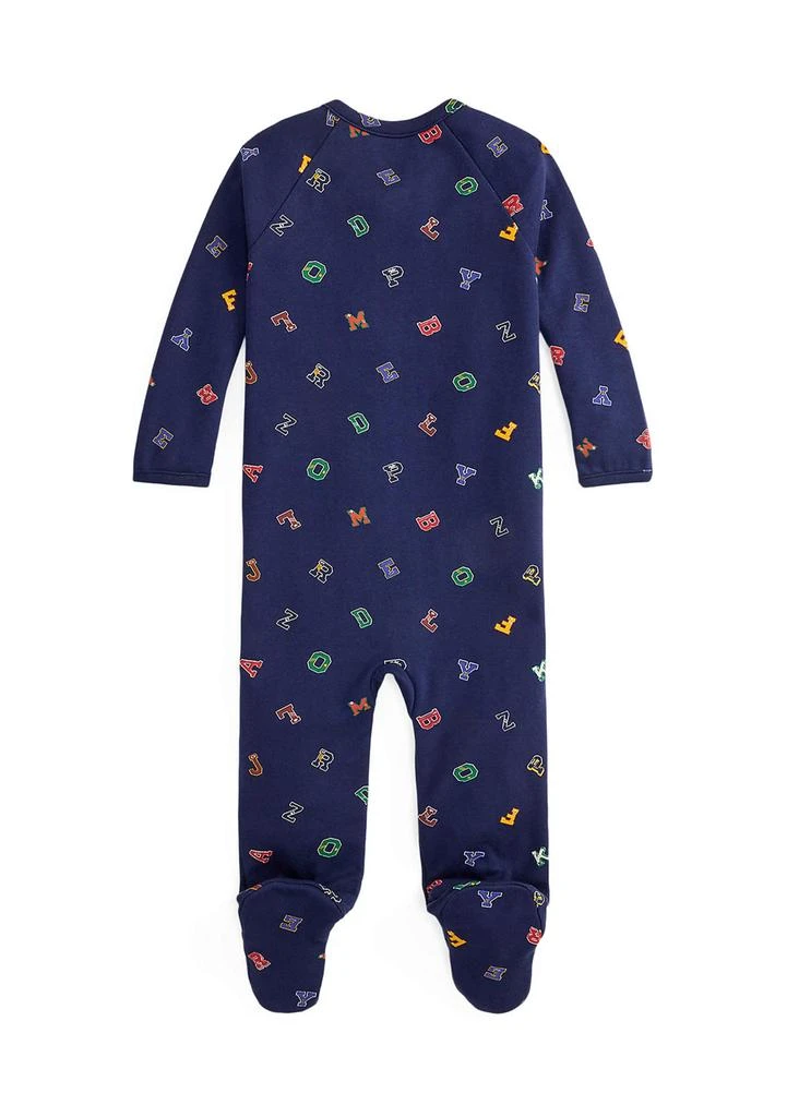Ralph Lauren Baby Boys Alphabet Printed Cotton Footed Zip Coverall 2