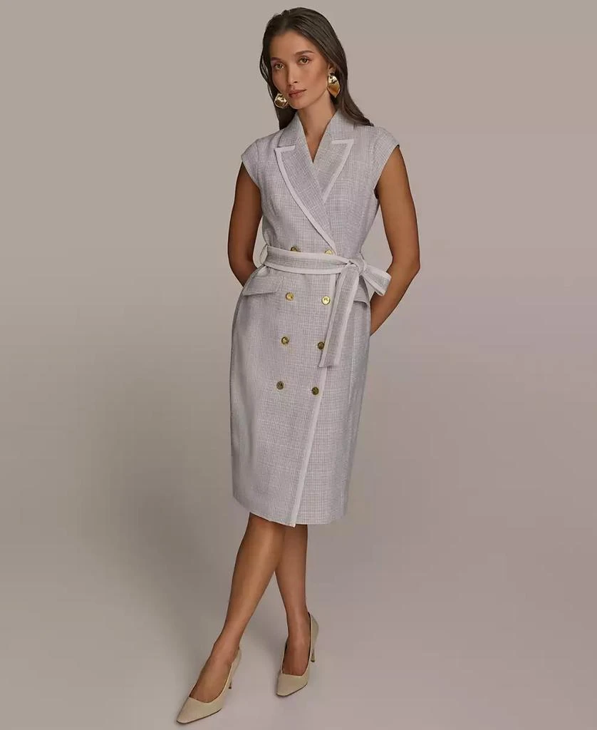 Donna Karan Women's Double-Breasted Tweed Dress 2