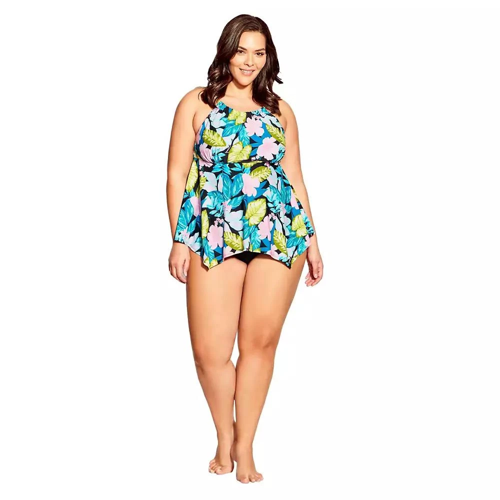 AVENUE Women's Hanki Print Tankini Top 1