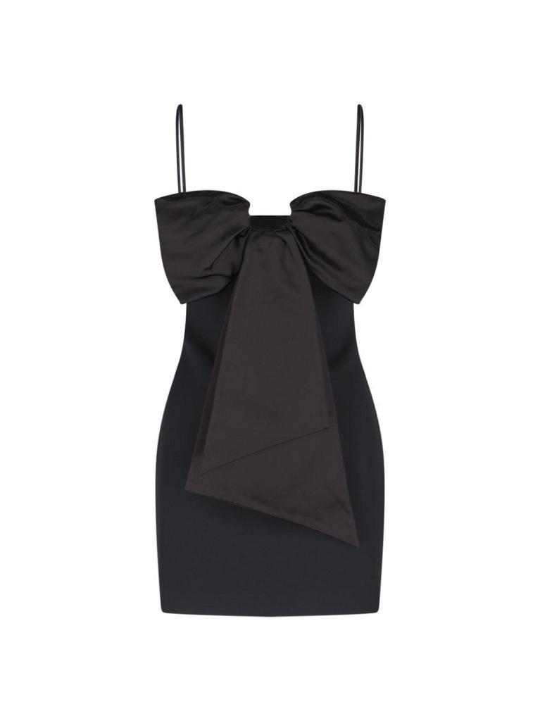 【OPEN YY】ROLLED MINI DRESS Black Rolled Minidress by OPEN YY on Sale