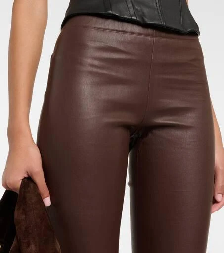 Stouls Leather bootcut pants 4
