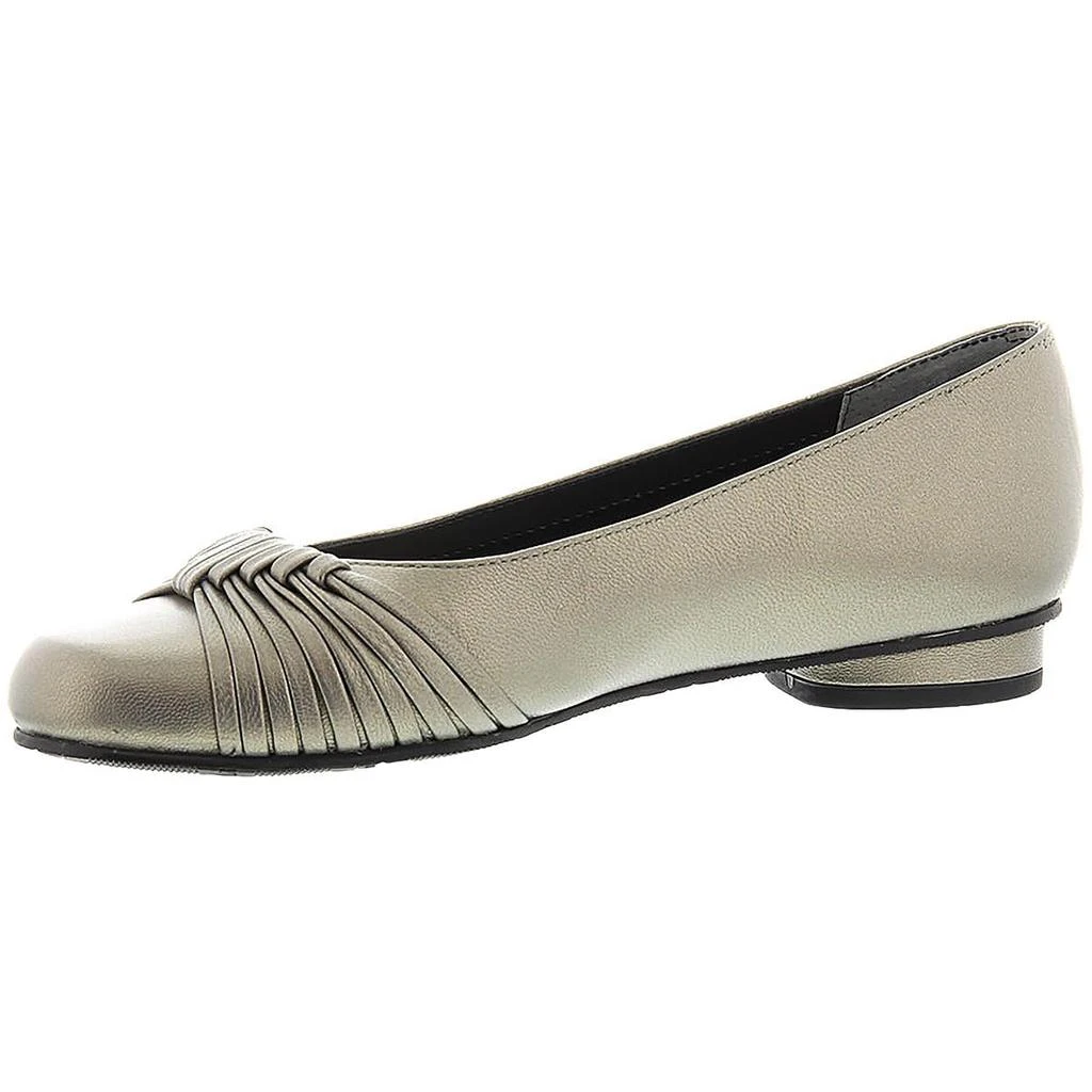 Mark Lemp Classics by Walking Cradles Marlene Womens Stacked Heel Round Toe Ballet Flats 2