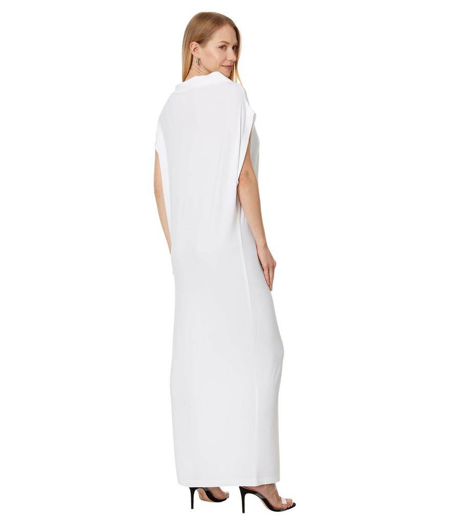 Norma Kamali Sleeveless All In One Side Slit Gown