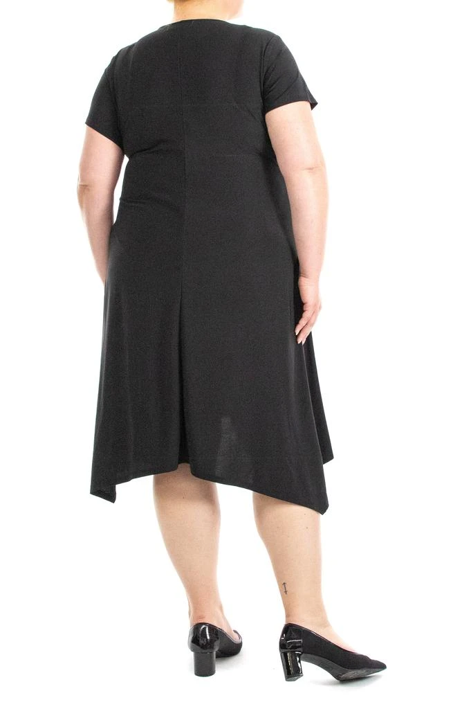 Nina Leonard Handkerchief Hem Dress 2