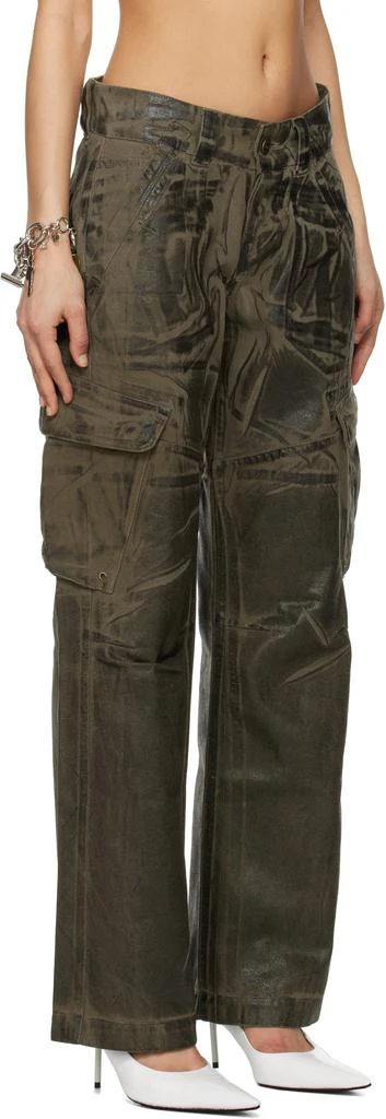 VAQUERA Khaki Low-Rise Cargo Pants 2
