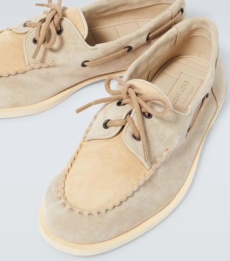 John Lobb Foil suede boat shoes 3