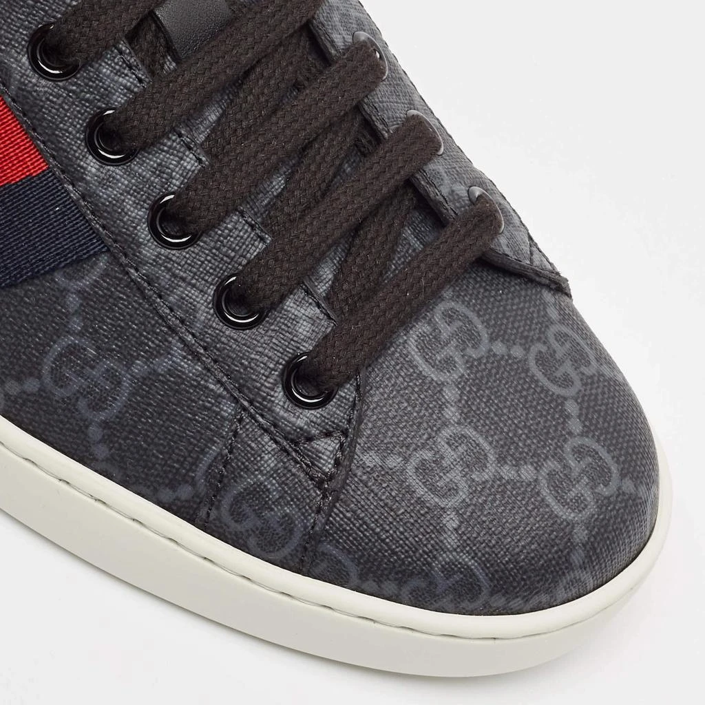 Gucci Gucci Grey Coated GG Canvas Ace Low Top Sneakers Size 42 7