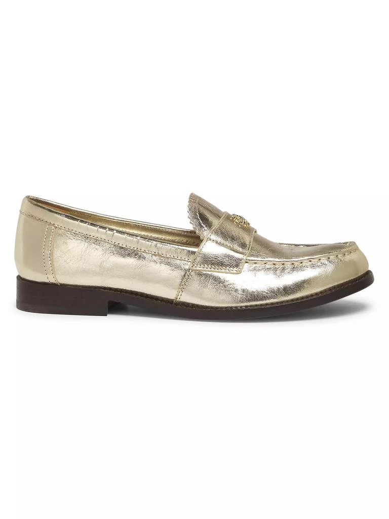 Tory Burch Classic Metallic Leather Loafers 1