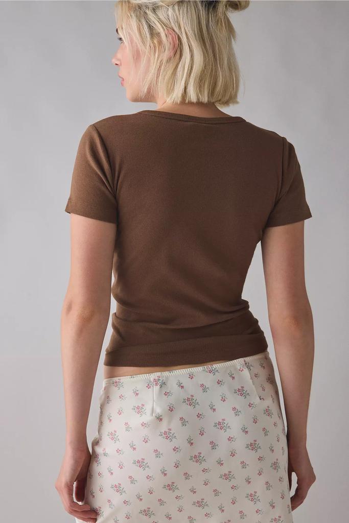 Urban Outfitters Good Luck Horseshoe Diamanté Graphic Baby Tee