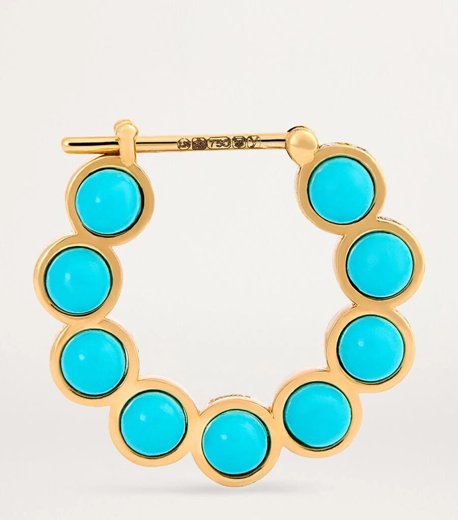 L'ATELIER NAWBAR Yellow Gold and Diamond Atoms Hoop Earrings 4