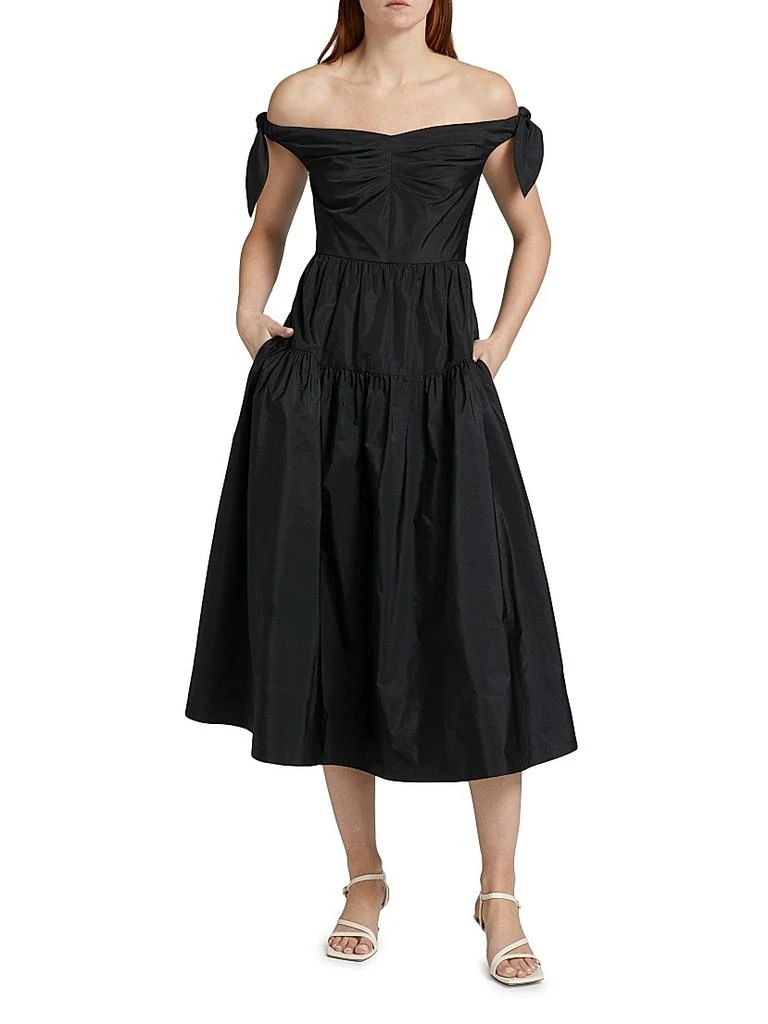 Tanya Taylor Ashland Off-the-Shoulder Cocktail Dress 3