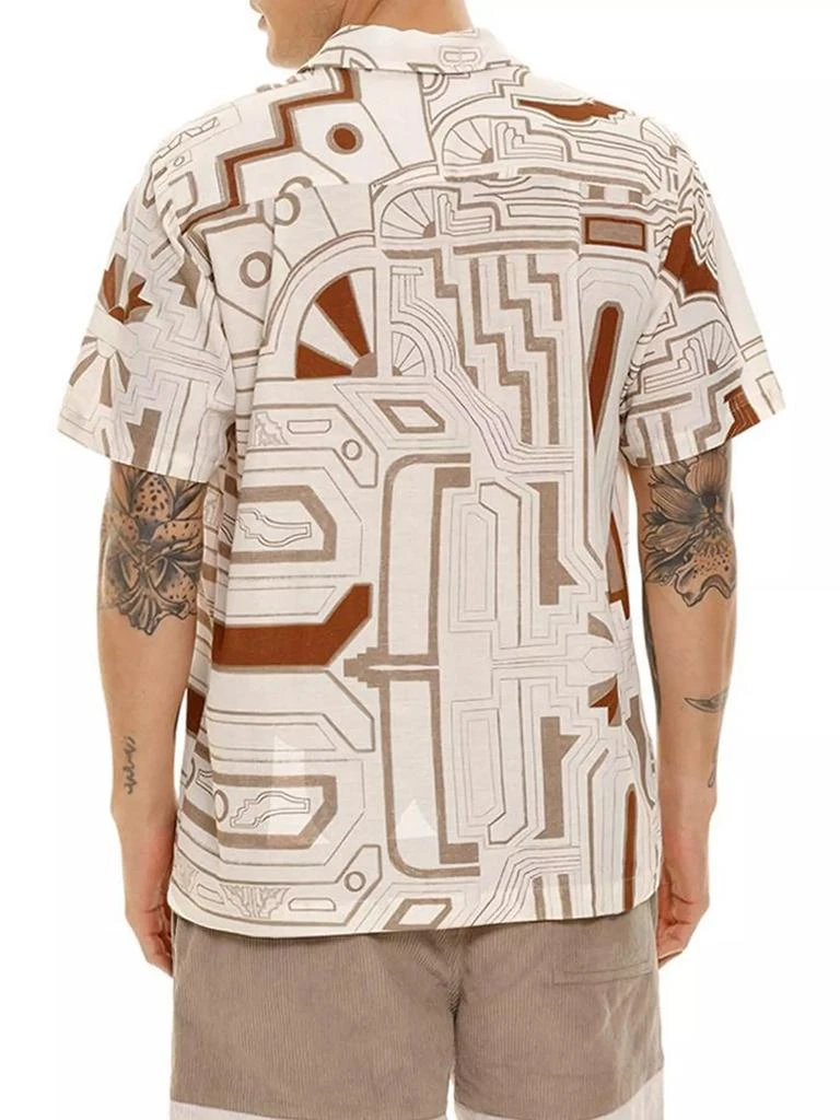 Agua Bendita Diving Into Dreams Jack Abstract Button-Front Shirt 4