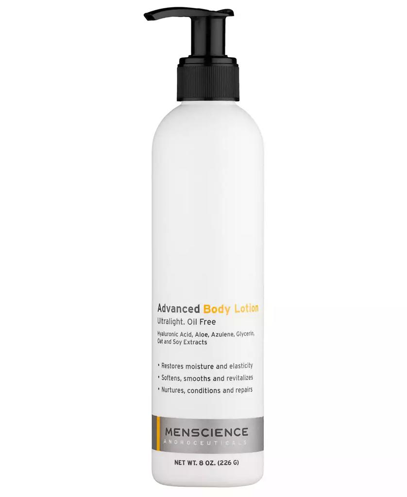 Menscience Advanced Body Lotion Ultralight Moisturizer For Men 8 OZ.