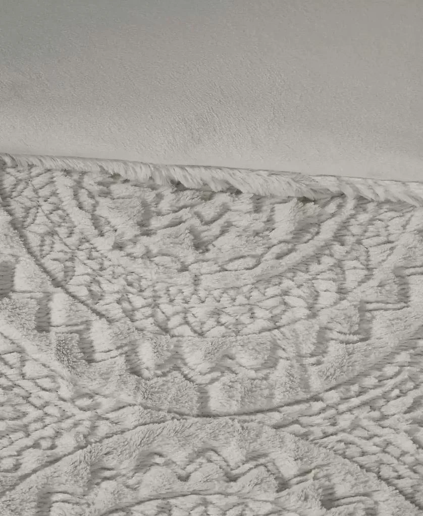 Macy's Arya Embroidered Medallion Faux Fur 3-Pc. Comforter Set 28