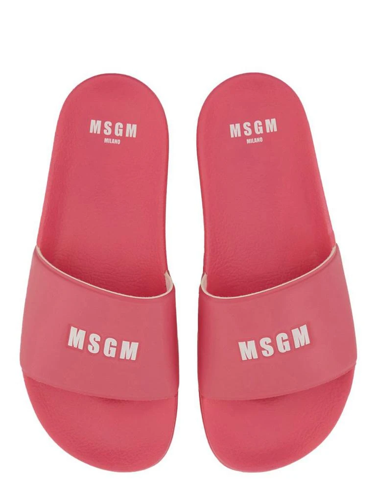 MSGM Msgm Slide Sandal With Logo 5