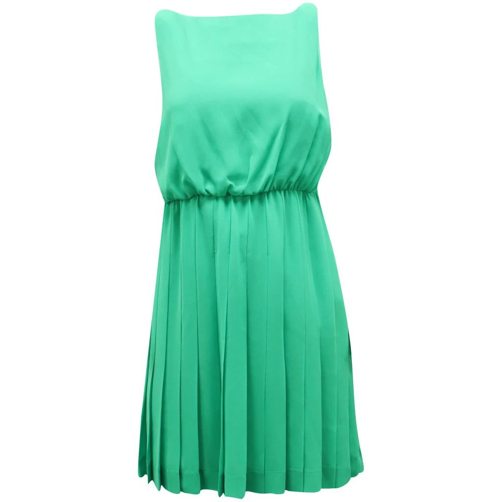 green emerald velvet dress RALPH LAUREN