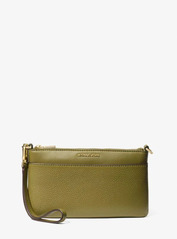 Michael Kors Jet Set Medium Pebbled Leather Wristlet 1