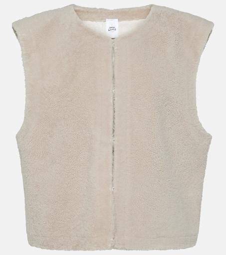 Jet Set Sleeveless shearling vest