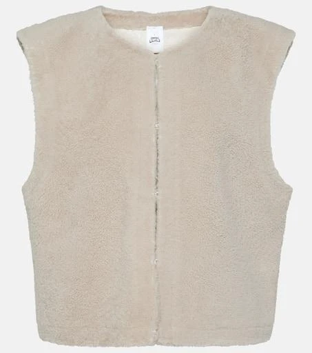 Jet Set Sleeveless shearling vest 1