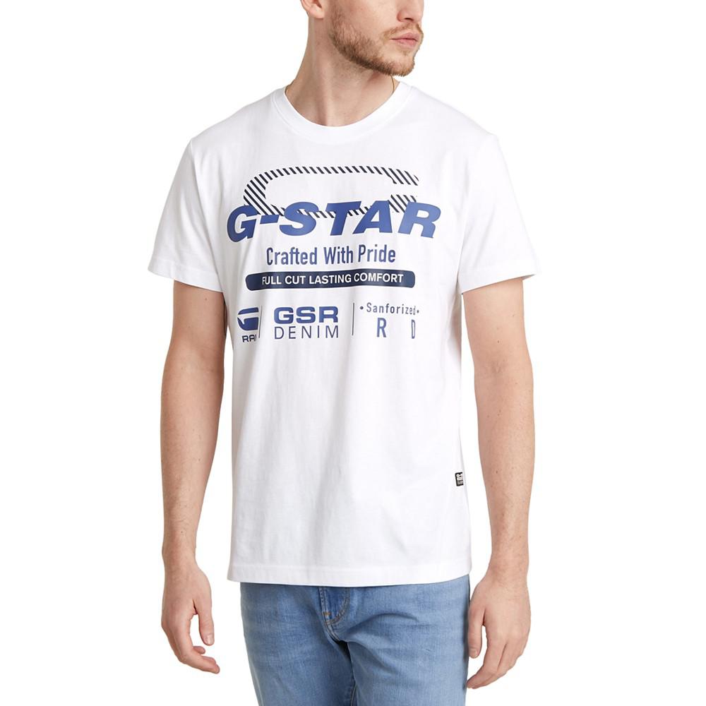 G-Star Raw Men's Straight-Fit Logo Graphic T-Shirt