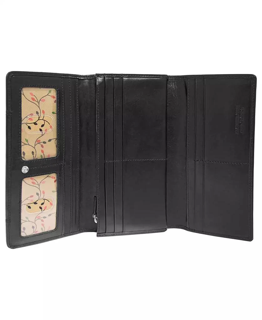 Mancini Leather Goods Casablanca Collection RFID Secure Ladies Trifold Wallet 4
