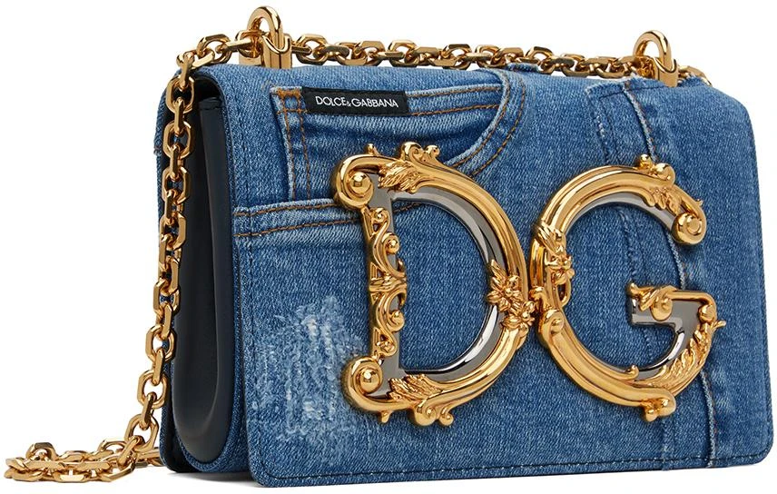 Dolce & Gabbana Blue Medium DG Girls Denim Bag 2